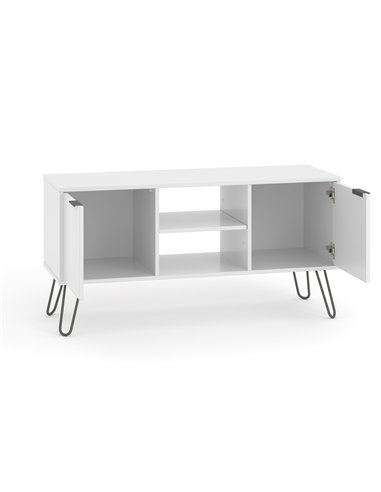 Core Products Augusta White 2 door flat screen TV unit, AGW912