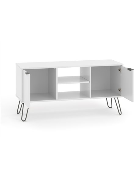 Core Products Augusta White 2 door flat screen TV unit, AGW912 - pic 116285 | FastDaddyshop