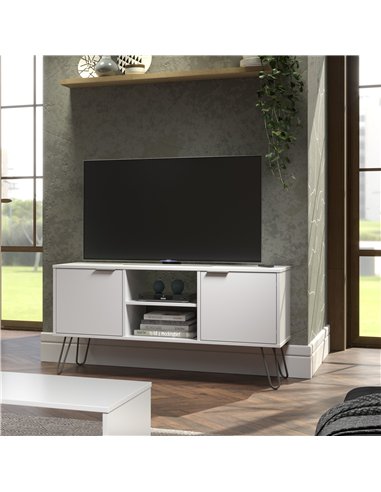 Core Products Augusta White 2 door flat screen TV unit, AGW912