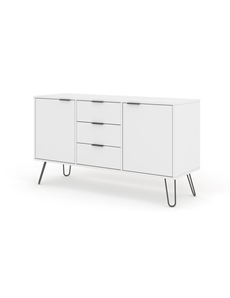 Core Products Augusta White medium sideboard with 2 doors, 3 drawers , AGW916 - pic 116294 | FastDaddyshop