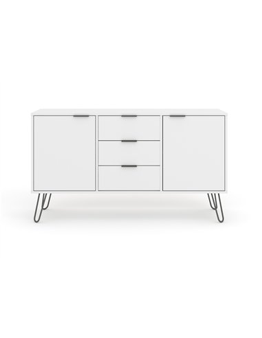 Core Products Augusta White medium sideboard with 2 doors, 3 drawers , AGW916