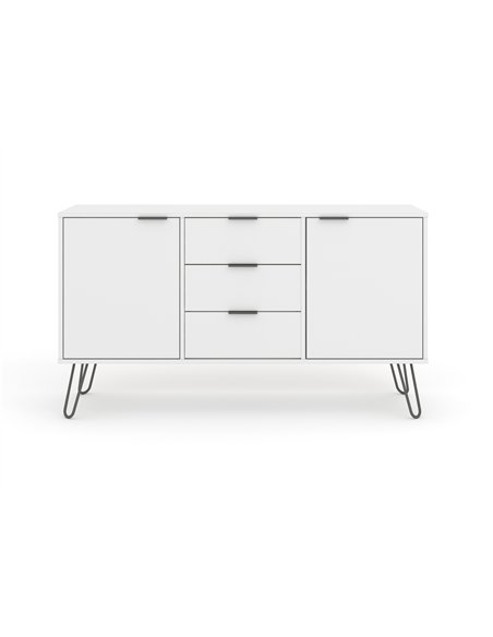 Core Products Augusta White medium sideboard with 2 doors, 3 drawers , AGW916 - pic 116295 | FastDaddyshop