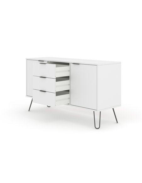 Core Products Augusta White medium sideboard with 2 doors, 3 drawers , AGW916 - pic 116297 | FastDaddyshop
