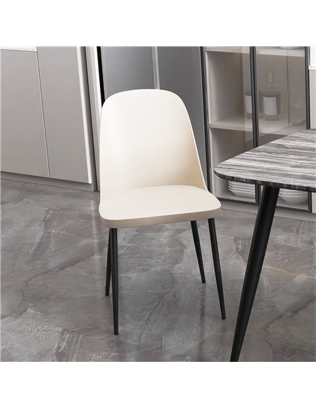 Core Products Aspen duo chair, calico plastic seat with black metal legs (pair), ASCH22-CL - pic 116371 | FastDaddyshop