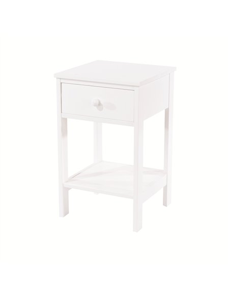 Core Products Options White shaker, 1 drawer petite bedside cabinet, BS409 - pic 116423 | FastDaddyshop