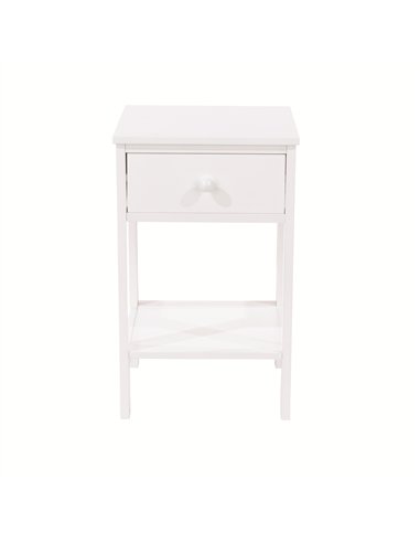 Core Products Options White shaker, 1 drawer petite bedside cabinet, BS409