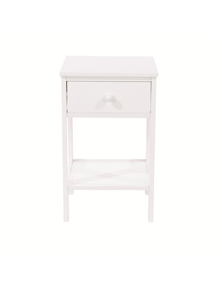 Core Products Options White shaker, 1 drawer petite bedside cabinet, BS409 - pic 116424 | FastDaddyshop