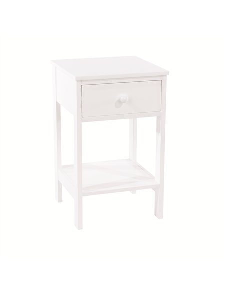 Core Products Options White shaker, 1 drawer petite bedside cabinet, BS409 - pic 116425 | FastDaddyshop