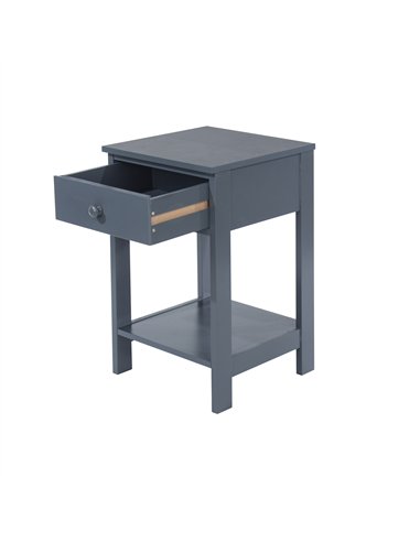 Core Products Options Blue shaker, 1 drawer petite bedside cabinet, BSB409