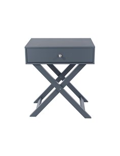 Core Products Options Blue X leg  1 drawer petite bedside cabinet, BSB810 2