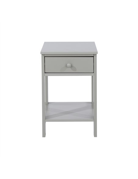 Core Products Options Grey shaker, 1 drawer petite bedside cabinet, BSG409 - pic 116475 | FastDaddyshop