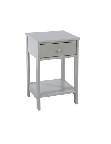 Core Products Options Grey shaker, 1 drawer petite bedside cabinet, BSG409