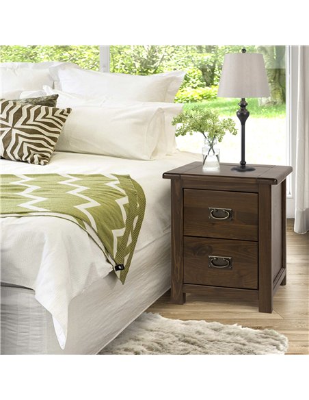 Core Products Boston 2 drawer bedside cabinet, BT210 - pic 116509 | FastDaddyshop