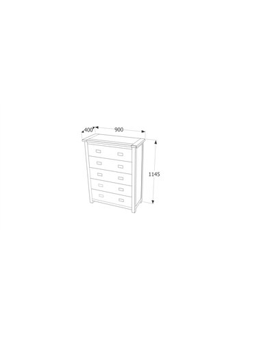 Core Products Boston 5 drawer chest, BT215