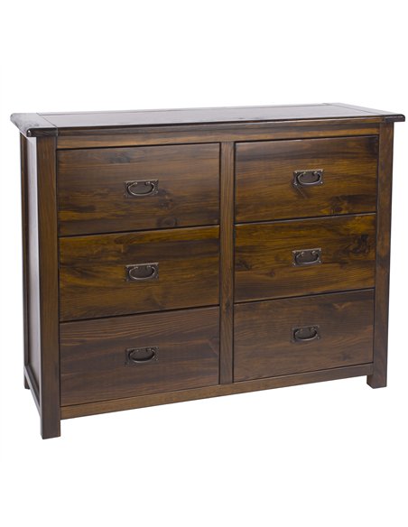 Core Products Boston 3+3 drawer wide chest, BT216 - pic 116527 | FastDaddyshop