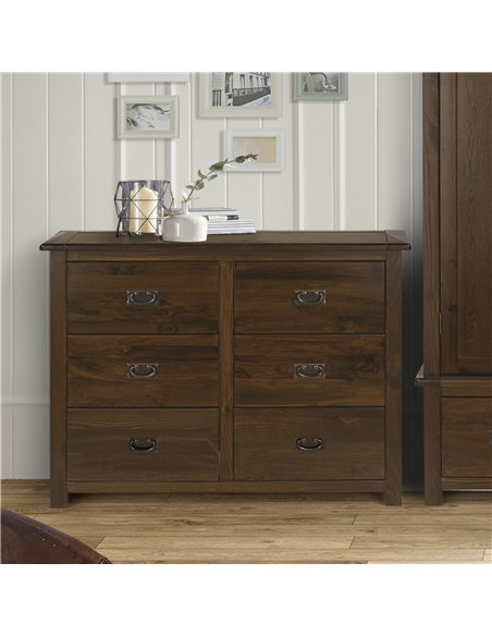 Core Products Boston 3+3 drawer wide chest, BT216 - pic 116529 | FastDaddyshop