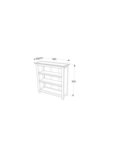 Core Products Boston low bookcase, BT311
