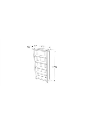 Core Products Boston tall bookcase , BT312