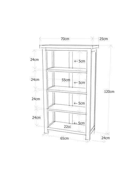 Core Products Boston 3 shelf narrow bookcase, BT313 - pic 116572 | FastDaddyshop