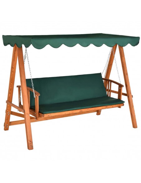Outsunny Wooden Garden 3-Seater Outdoor Swing Chair - pic 11658 | FastDaddyshop