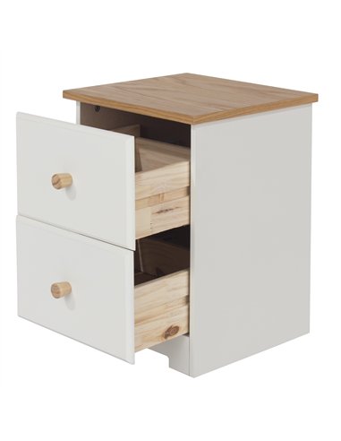 Core Products Colorado 2 drawer petite bedside cabinet, CL509