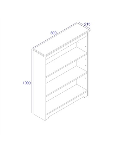 Core Products Colorado low wide bookcase , CL918