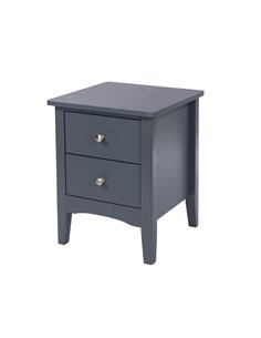 Core Products Como Blue 2 petite drawer bedside cabinet , CMB509