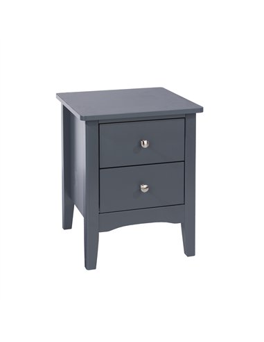Core Products Como Blue 2 petite drawer bedside cabinet , CMB509