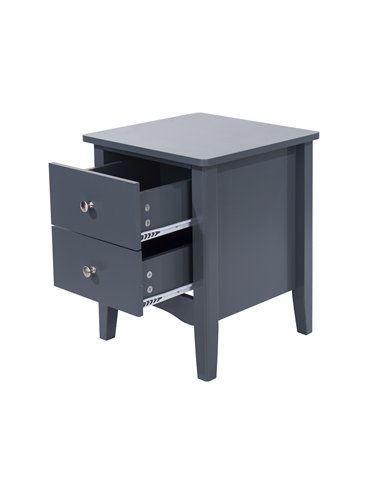 Core Products Como Blue 2 petite drawer bedside cabinet , CMB509