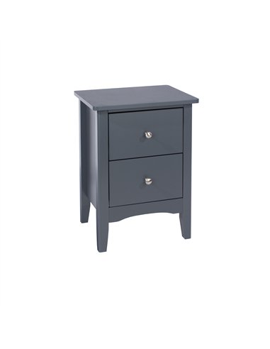 Core Products Como Blue 2 drawer bedside cabinet , CMB510