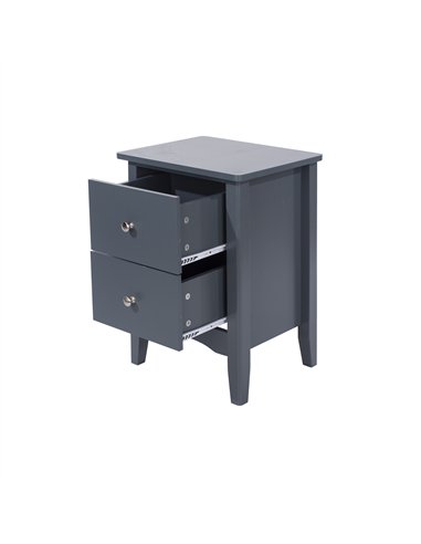 Core Products Como Blue 2 drawer bedside cabinet , CMB510