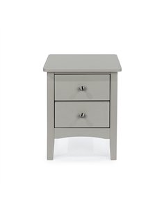 Core Products Como Grey 2 petite drawer bedside cabinet , CMG509 2