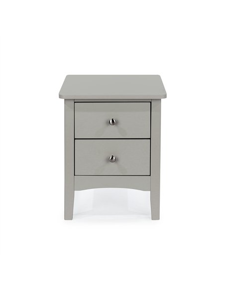 Core Products Como Grey 2 petite drawer bedside cabinet , CMG509 - pic 116651 | FastDaddyshop