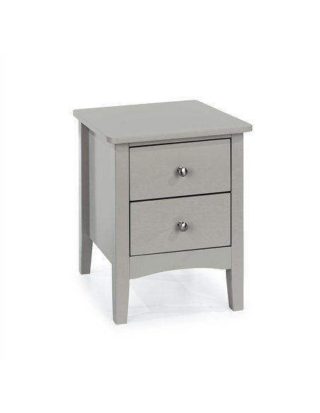 Core Products Como Grey 2 petite drawer bedside cabinet , CMG509 - pic 116652 | FastDaddyshop