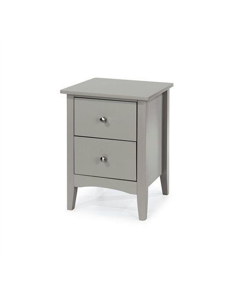 Core Products Como Grey 2 drawer bedside cabinet , CMG510 - pic 116656 | FastDaddyshop