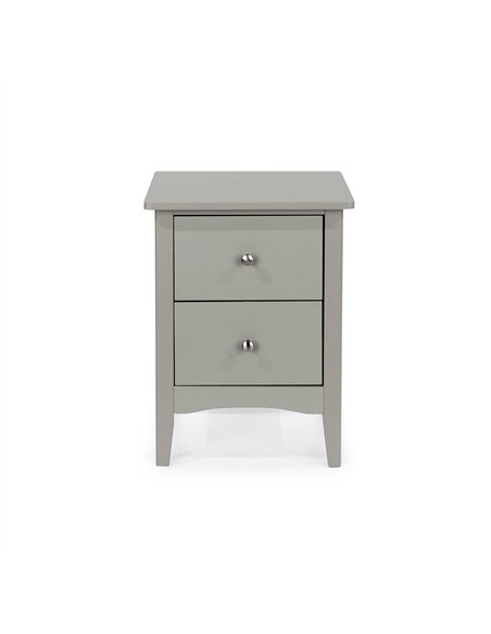 Core Products Como Grey 2 drawer bedside cabinet , CMG510 - pic 116657 | FastDaddyshop