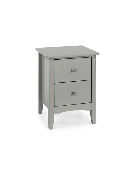Core Products Como Grey 2 drawer bedside cabinet , CMG510 - pic 116658 | FastDaddyshop