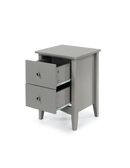 Core Products Como Grey 2 drawer bedside cabinet , CMG510 - pic 116659 | FastDaddyshop