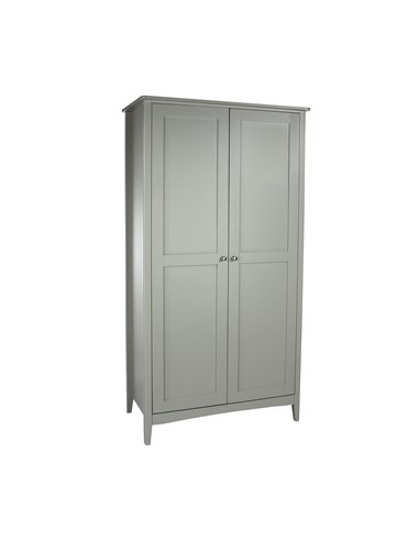 Core Products Como Grey 2 door wardrobe, CMG520