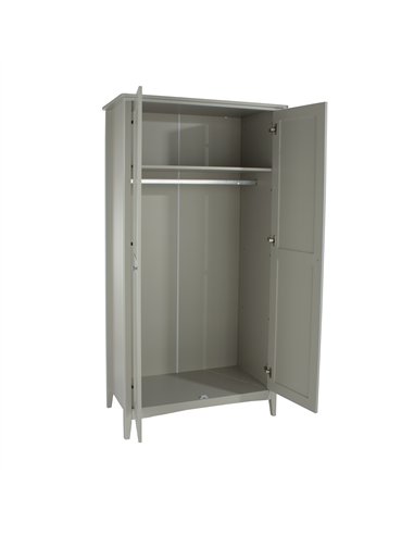 Core Products Como Grey 2 door wardrobe, CMG520