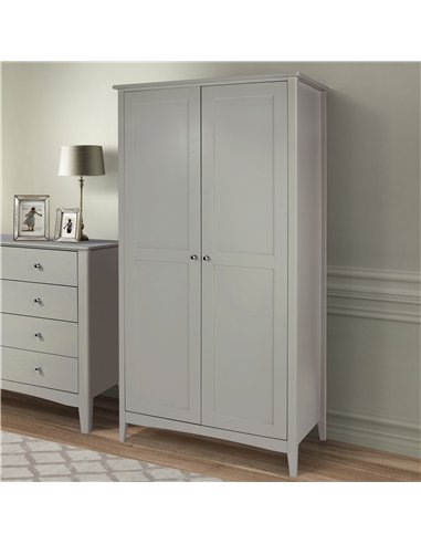 Core Products Como Grey 2 door wardrobe, CMG520