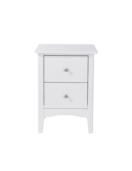 Core Products Como White 2 drawer bedside cabinet , CMW510 - pic 116689 | FastDaddyshop