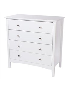 Core Products Como White 4 drawer chest, CMW514
