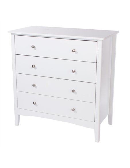 Core Products Como White 4 drawer chest, CMW514 - pic 116694 | FastDaddyshop