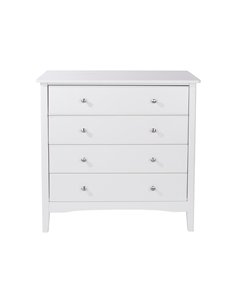 Core Products Como White 4 drawer chest, CMW514 2