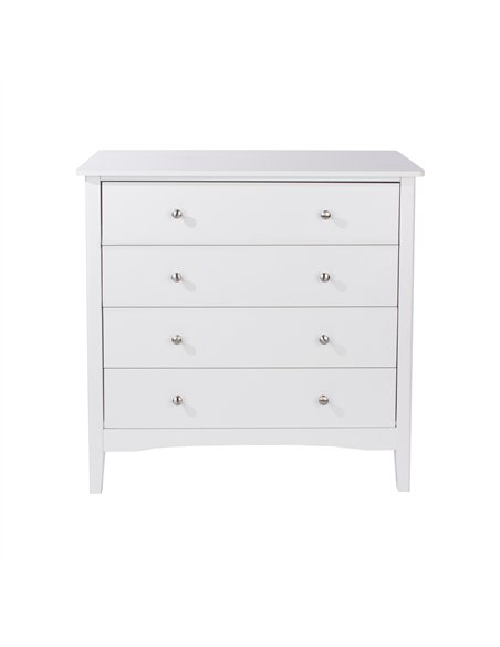 Core Products Como White 4 drawer chest, CMW514 - pic 116695 | FastDaddyshop