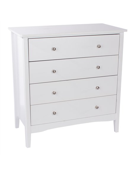 Core Products Como White 4 drawer chest, CMW514 - pic 116696 | FastDaddyshop