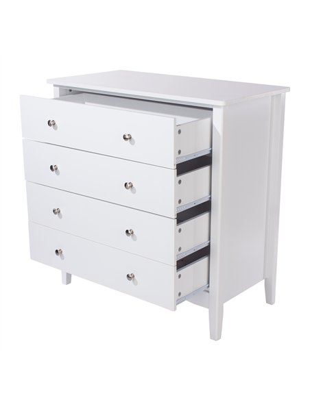 Core Products Como White 4 drawer chest, CMW514 - pic 116697 | FastDaddyshop