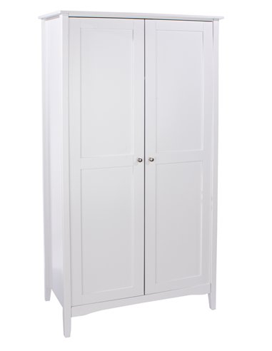 Core Products Como White 2 door wardrobe, CMW520