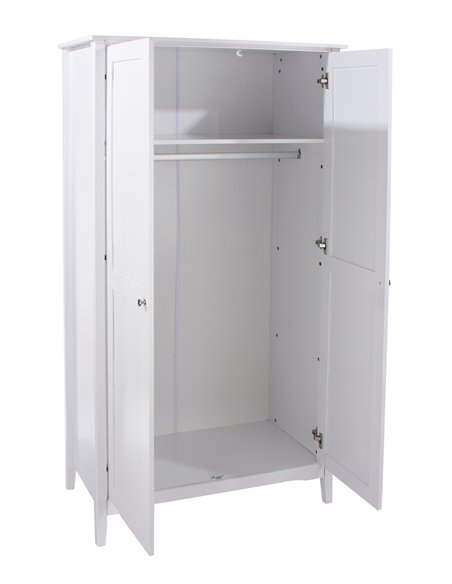 Core Products Como White 2 door wardrobe, CMW520 - pic 116709 | FastDaddyshop